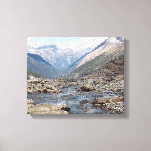 British Columbia Canada Glacial Creek Leinwand (Vorderseite)