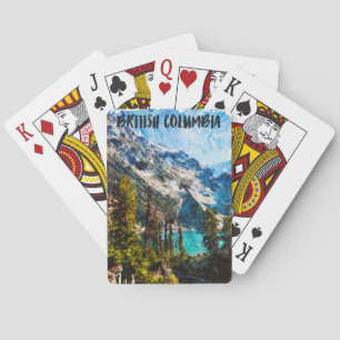 British Columbia Canada Mountain View Spielkarten