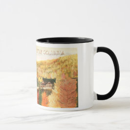 British Columbia Canada Print Glass Tasse