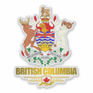 British Columbia COA Aufkleber