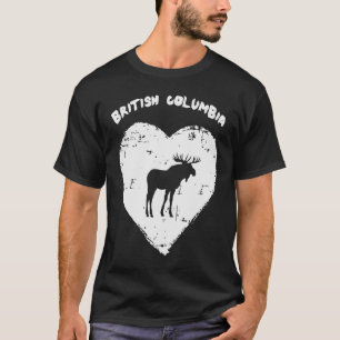 British Columbia Elche Liebe Elche Herz T-Shirt