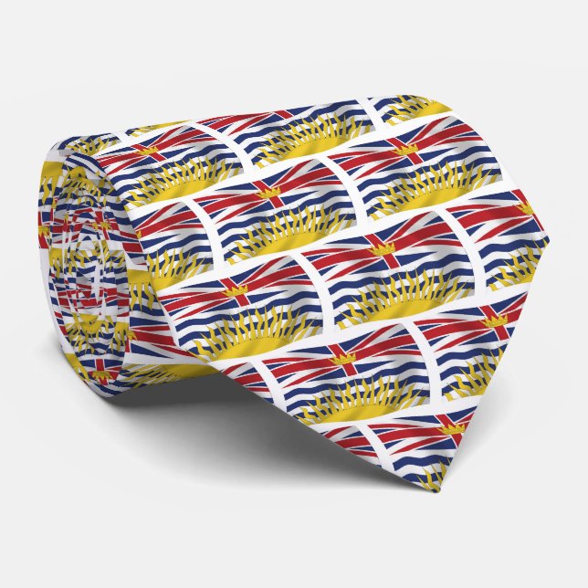 British Columbia Flag Krawatte (Gerollt)