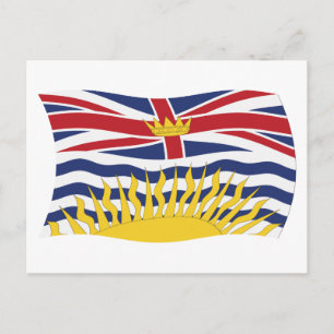 British Columbia Flag Postkarte