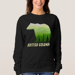 British Columbia Grizzly Bär im Wald Kanadas Sweatshirt