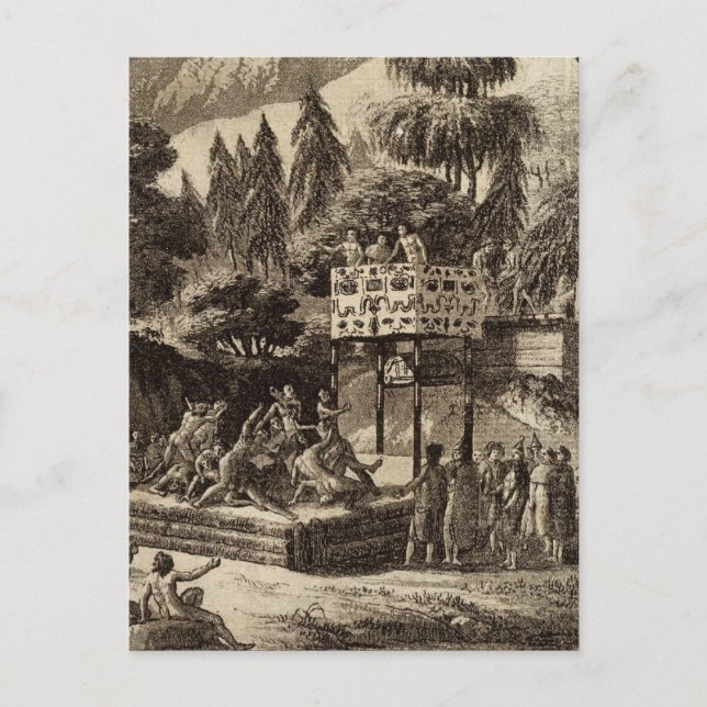 British Columbia Illustrationsansicht Postkarte (Vorderseite)