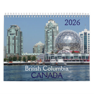 British Columbia Kanada 2026 Kalender