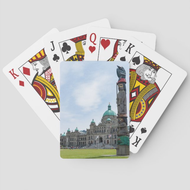 British Columbia Parliament - Victoria, Kanada Spielkarten (Rückseite)