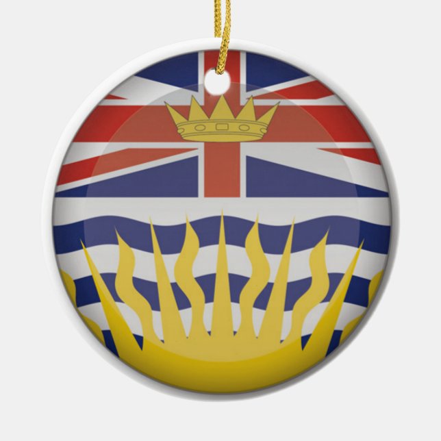 British Columbia Porzellan Weihnachtsschmuck (Vorne)