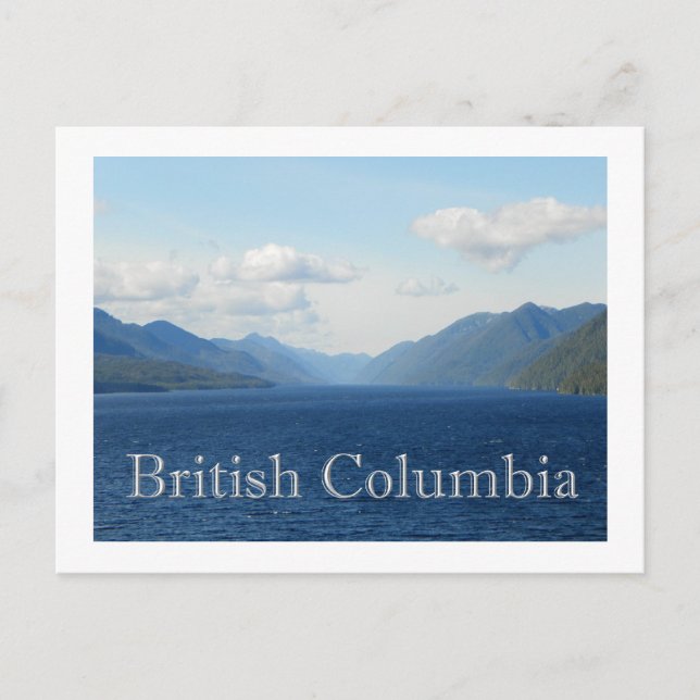 British Columbia Postkarte (Vorderseite)