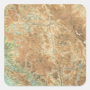 British Columbia Quadratischer Aufkleber
