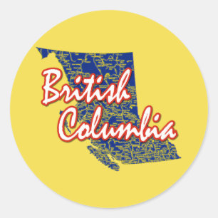 British Columbia Runder Aufkleber