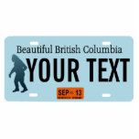 British Columbia Sasquatch License Plate Fotoskulptur Magnet<br><div class="desc">Die dunkle Silhouette von Sasquatch (Bigfoot) auf einem leeren Britischen Columbia-Nummernschild. Fügen Sie Ihren eigenen Text hinzu. Teller für weitere Staaten und andere Einrichtungen (kanadische Provinzen, ausländische Länder) auf Anfrage. Wenn Sie in ländlichen Gebieten des Pazifik-Nordwestens leben oder reisen, können Sie vielleicht auf eine der weniger bekannten Arten einheimischer wild...</div>
