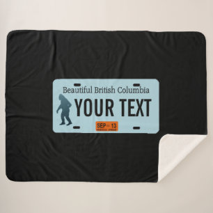 British Columbia Sasquatch License Plate Sherpadecke