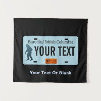 British Columbia Sasquatch License Plate