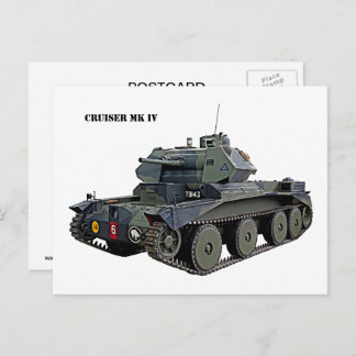 British Cruiser Mk IV Tank Postkarte