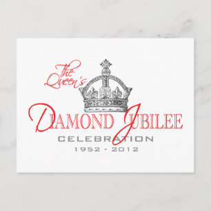 British Diamond Jubilee - Royal Souvenir Postkarte