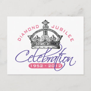 British Diamond Jubilee - Royal Souvenir Postkarte