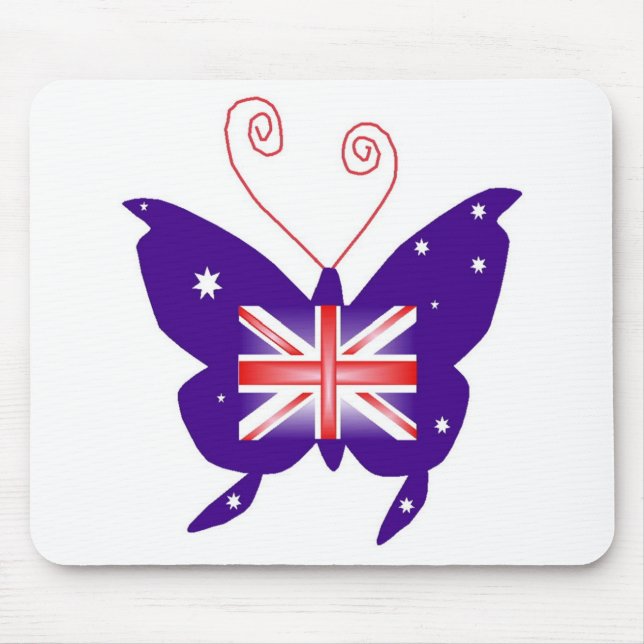 British Diva Butterfly Mousepad (Vorne)