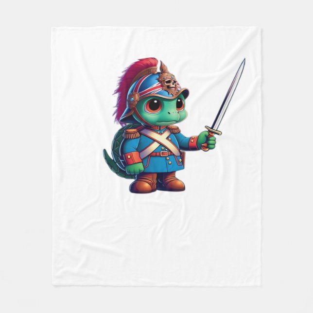 British Dragoon Defender Halloween's Regal Reptile Fleecedecke (Vorderseite)
