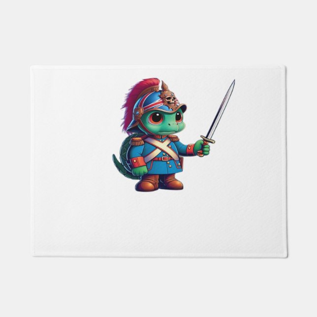 British Dragoon Defender Halloween's Regal Reptile Fußmatte (Vorderseite)