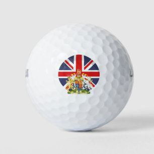 BRITISH Flag and Wappen Golf Golfball