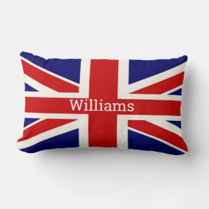 BRITISH Flag Personalisiert Lendenkissen