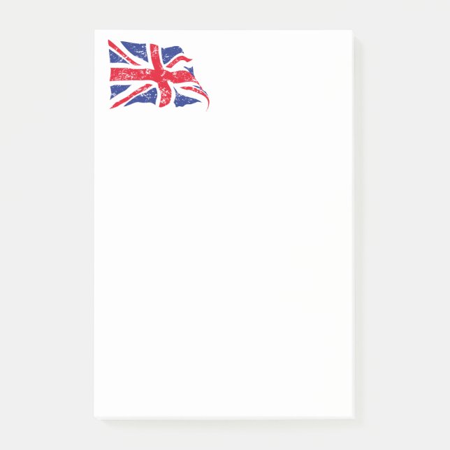 British Flag Post - Anmerkungen Post-it Klebezettel (Vorderseite)