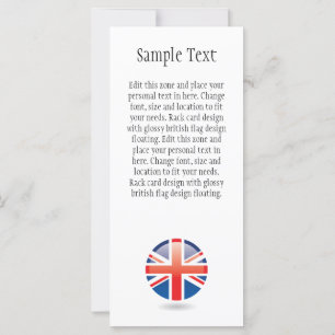British Flag Rack Card