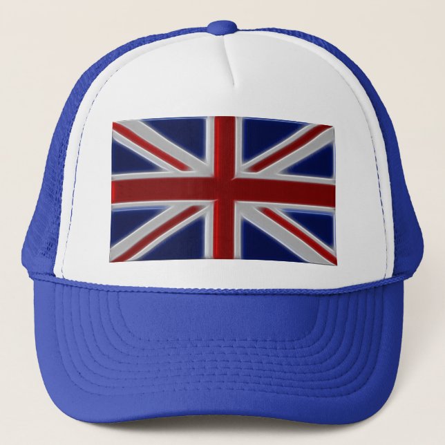 British Flag, Union Jack, Patriotic Brit Truckerkappe (Vorderseite)