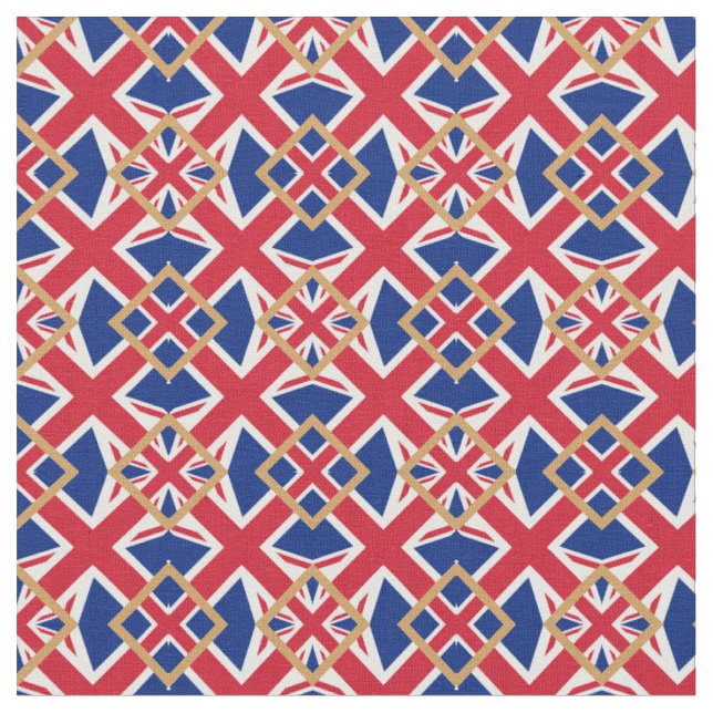 British Flag & United Fabric mode /UK Stoff (Nahaufnahme)