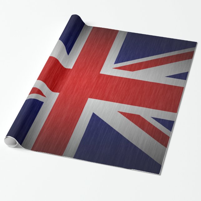 BRITISH FLAG WRAPPING PAPIER GESCHENKPAPIER (Ungerollt)