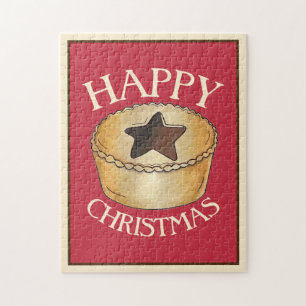 British Food Fruit Mince Pie Happy Christmas
