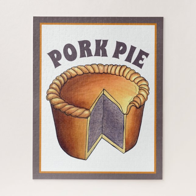 British Food Pork Pie Savory Pastry UK Cuisine (Vertikal)