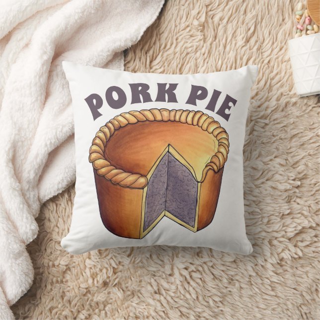 British Food Pork Pie Savory Pastry UK Cuisine Kissen (Decke)