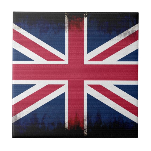 British Gewerkschaft Flag Union Jack Patriotic Des Fliese (Vorderseite)