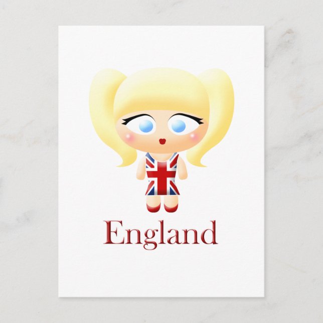 British Girl Postkarte (Vorderseite)
