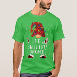 British Gnome Buffalo Karierter Weihnachtsbaum Lig T-Shirt