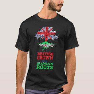 British Groots with Iran Roots Vereinigtes Königre T-Shirt