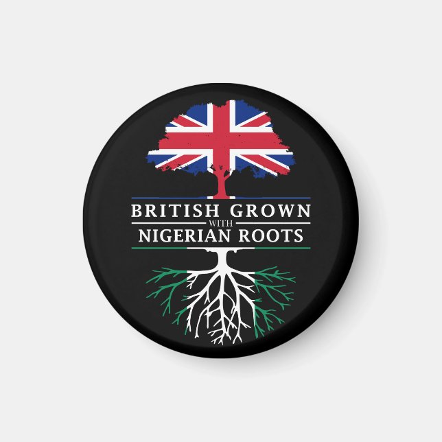 British Grown mit nigerianischem Roots Nigeria Des Magnet (Vorne)