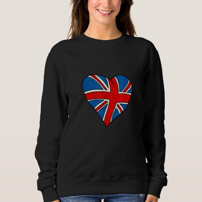 British heart shaped flag sweatshirt (Vorderseite)