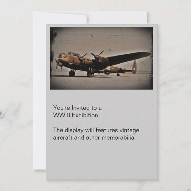 British Heavy Bomber Einladung (Vorderseite)