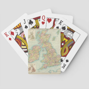 British Isles - politisch. Spielkarten