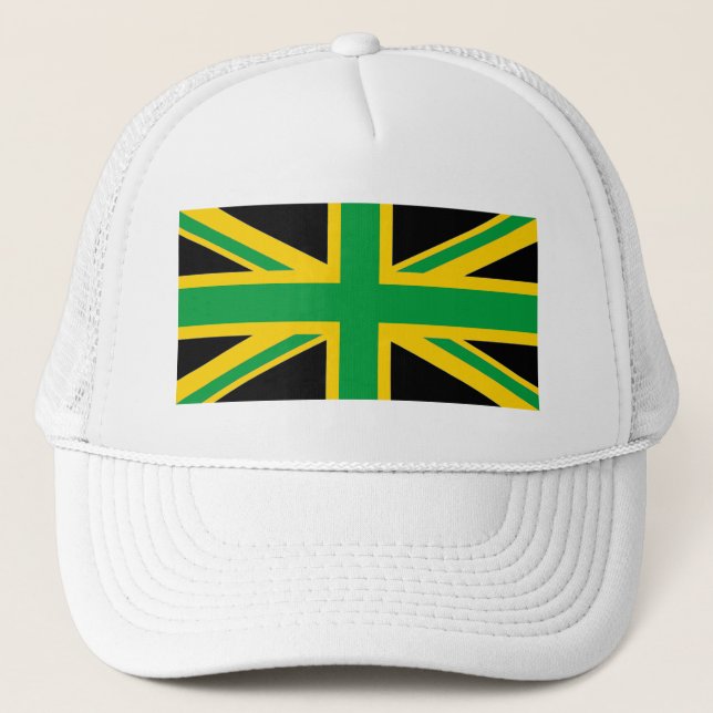 British - Jack aus Jamaika Union Truckerkappe (Vorderseite)
