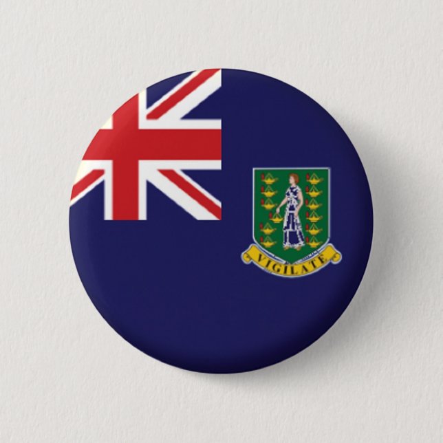 BRITISH JUNGFRAU ISLANDS BUTTON BACK ABZEICHEN (Vorderseite)