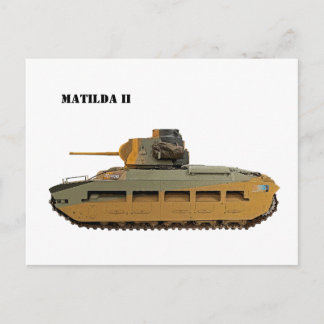 British Matilda II Infanterie Tank Postkarte