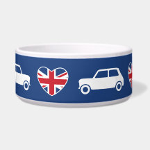 British Mini Cooper Hearts - Blue