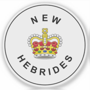 British New Hebrides Abzeichen, Vanuatu (1952-1980 Aufkleber