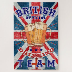 British Offiziell Drinking Team. Schönes Bier