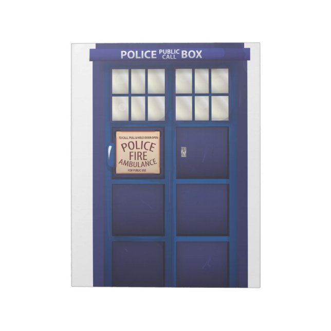 British Police Box Notizblock (Rotiert)