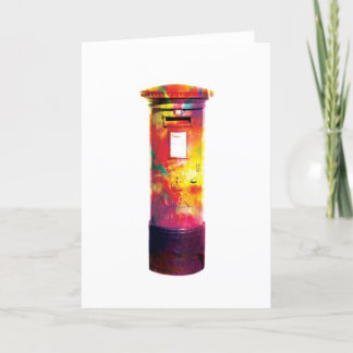 British Post Box - Abstrakte Grußkarte Karte